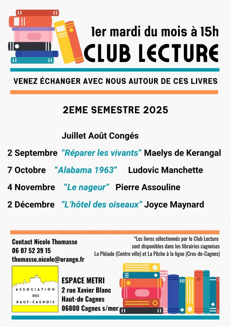 Club lecture 2eme semestre 2025