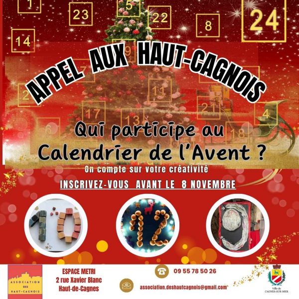 Appel pour le calendrier de l'avent 2025
