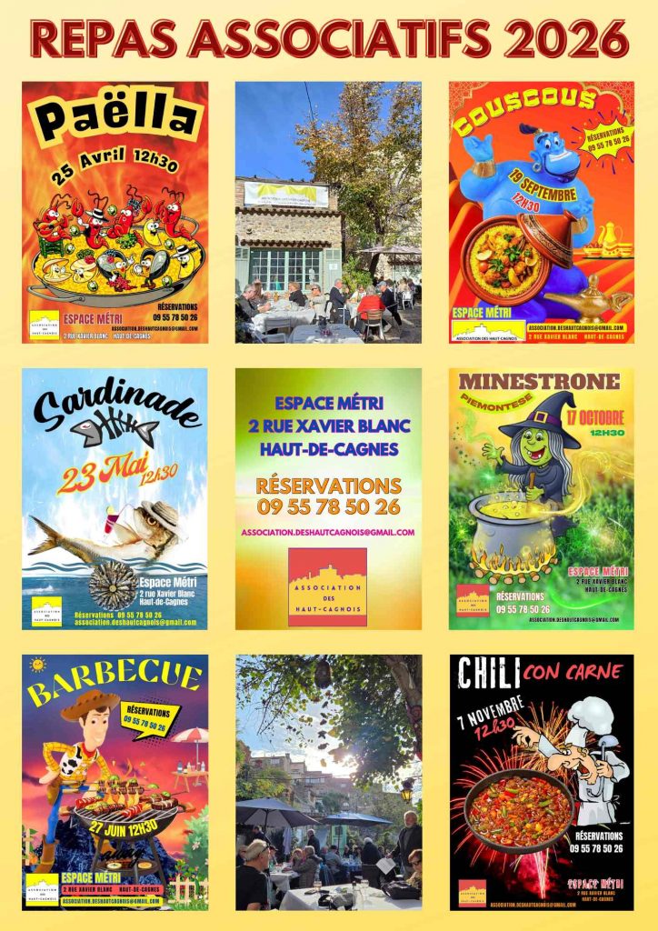 Repas associatifs 2026
