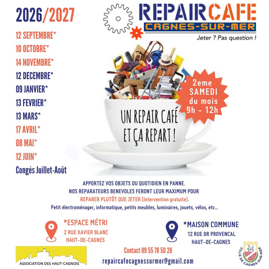 Repair'Café 2026 2027
